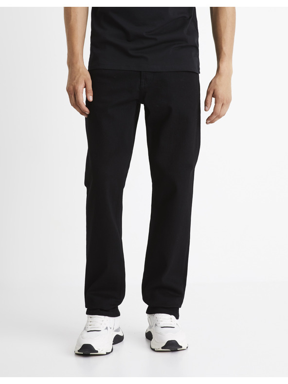 Celio Črne moške kavbojke Celio običajnega kroja