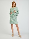 Orsay Zelena ženska vzorčasta obleka s pasom ORSAY