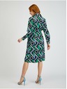 Orsay Zeleno-črna ženska vzorčasta ovita obleka ORSAY