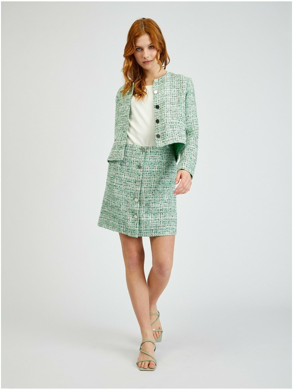 Orsay Zelen ženski vzorčast suknjič ORSAY