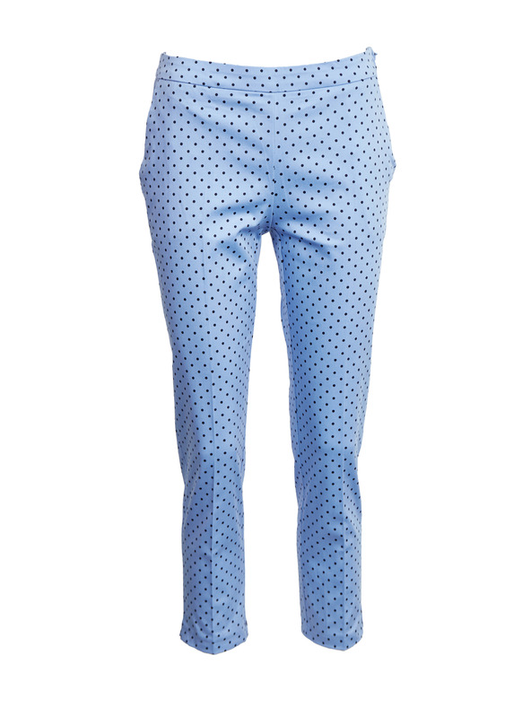 Orsay Modre ženske tričetrtinske pikčaste hlače ORSAY