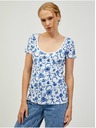 Orsay Modro-bela vzorčasta majica ORSAY