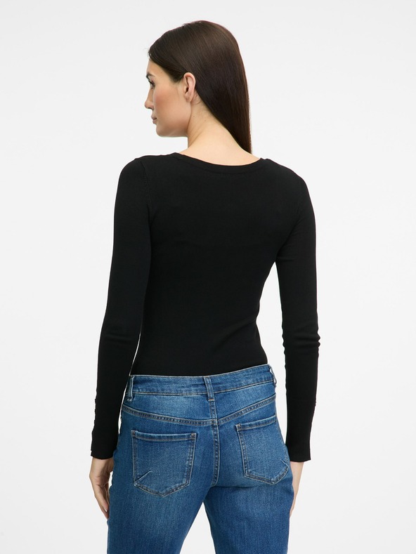 Orsay Črn ženski lahek pulover ORSAY