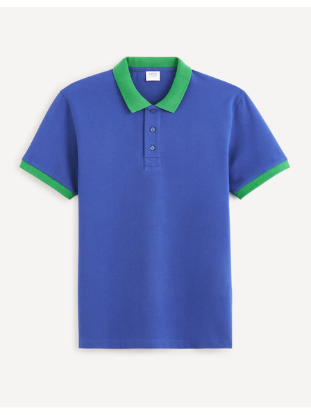 Celio Modra moška polo majica Celio Decabestan