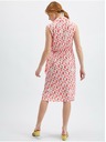 Orsay Rožnata ženska vzorčasta obleka ORSAY