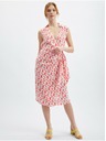 Orsay Rožnata ženska vzorčasta obleka ORSAY