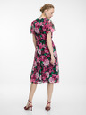 Orsay Črno-rožnata ženska cvetlična obleka ORSAY