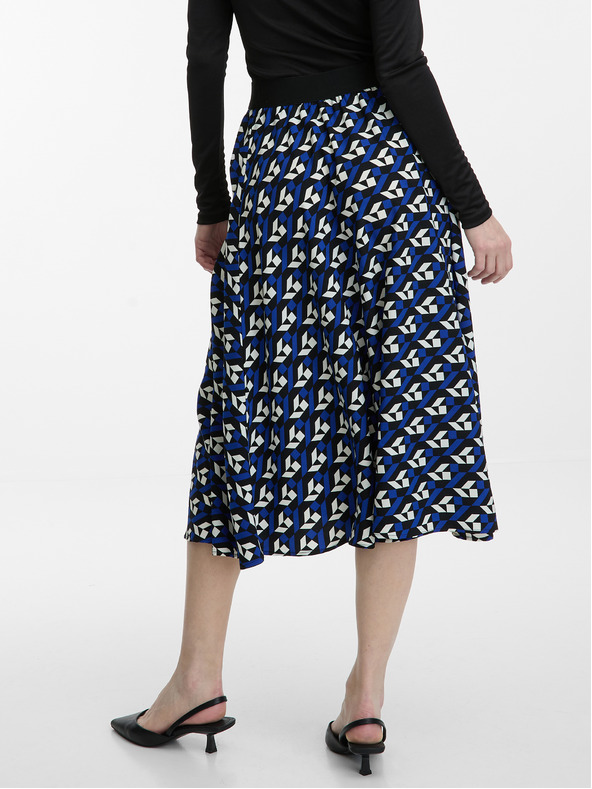 Orsay Modro žensko plisirano vzorčasto krilo ORSAY