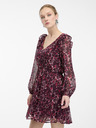 Orsay Vinsko rdeča ženska vzorčasta obleka ORSAY