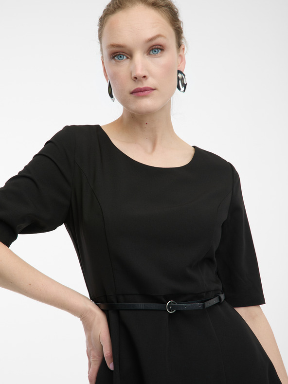 Orsay Črna ženska obleka ORSAY