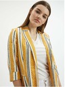 Orsay Oranžna ženska črtasta lanena jopica ORSAY