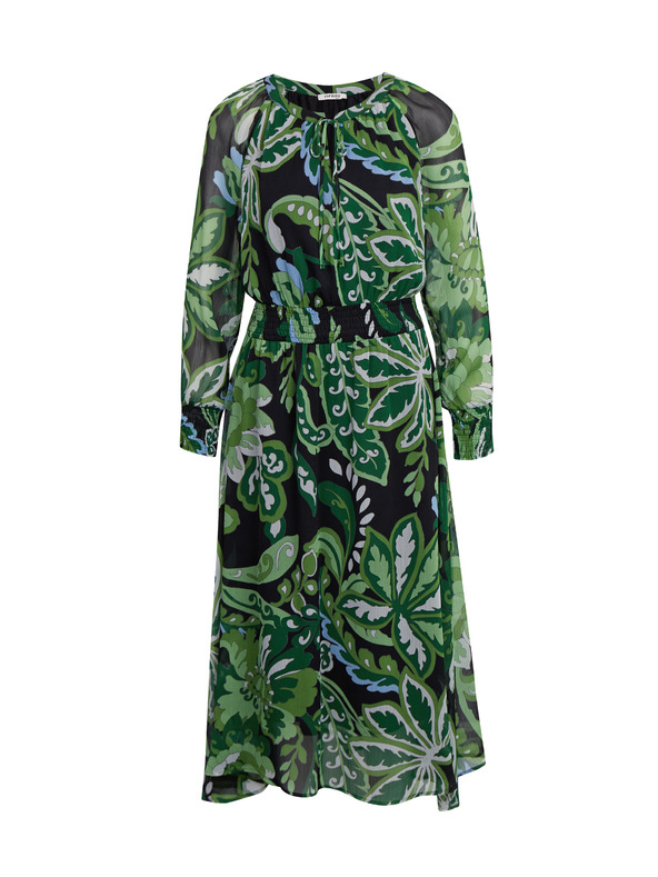 Orsay Zelena ženska cvetlična obleka ORSAY