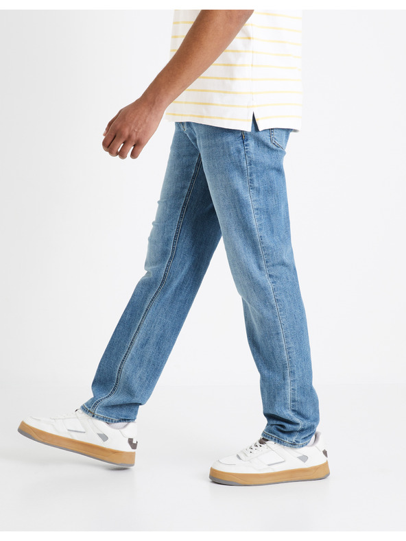 Celio Modre moške kavbojke ravni kroj Celio Doklight15