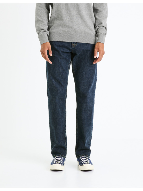 Celio Temno modre moške kavbojke rednega kroja Celio Fostones