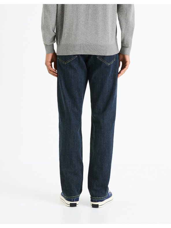 Celio Temno modre moške kavbojke rednega kroja Celio Fostones