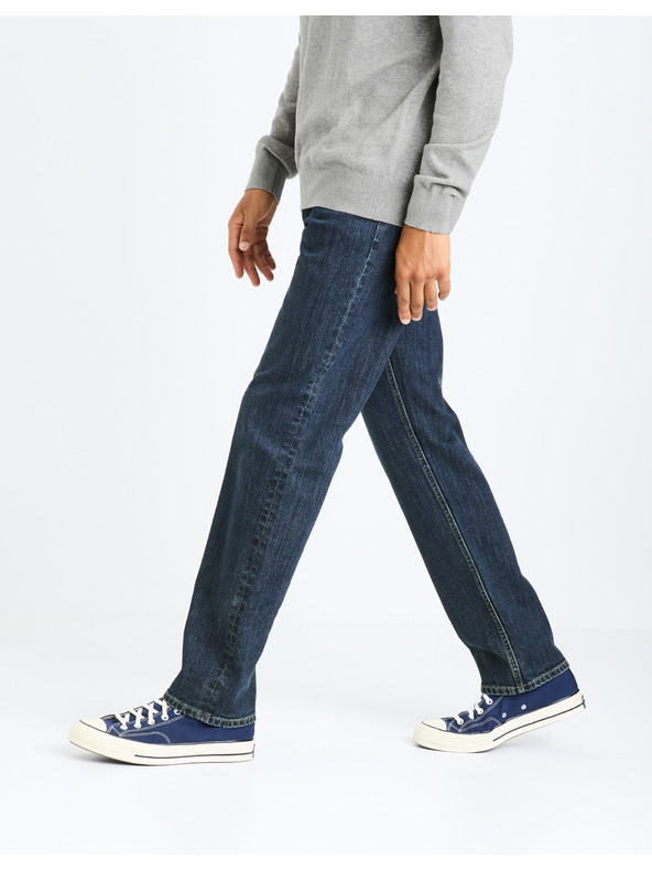 Celio Temno modre moške kavbojke rednega kroja Celio Fostones