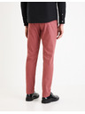 Celio Moške hlače chino v bordo barvi Celio Tocharles