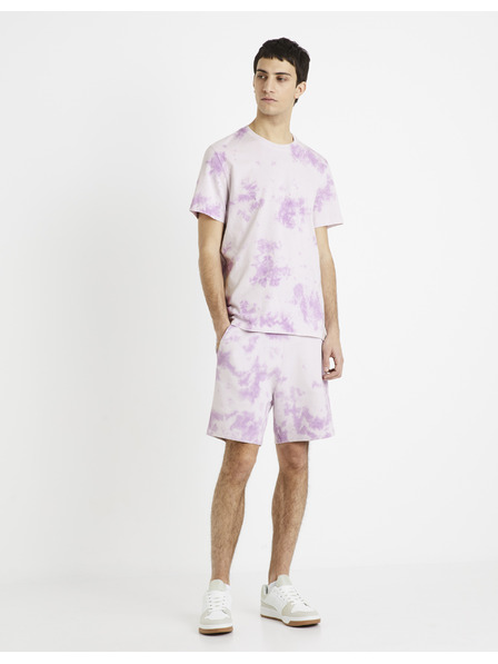 Celio Vijolične moške batik hlače Celio Doengame