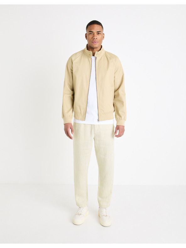 Celio Bež moški bomber Celio Gubavlna