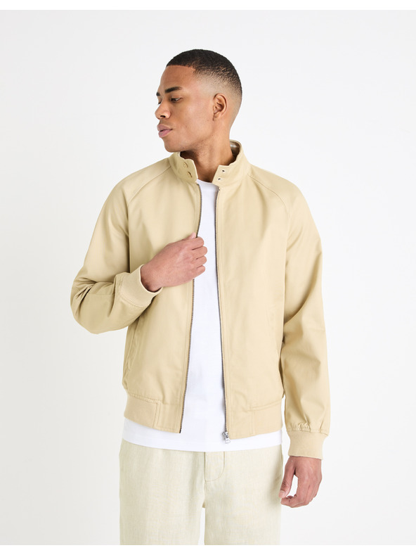 Celio Bež moški bomber Celio Gubavlna