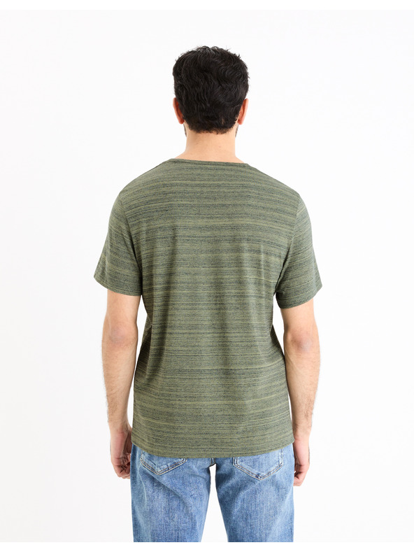 Celio Zeleno-siva moška majica Celio Gejecte