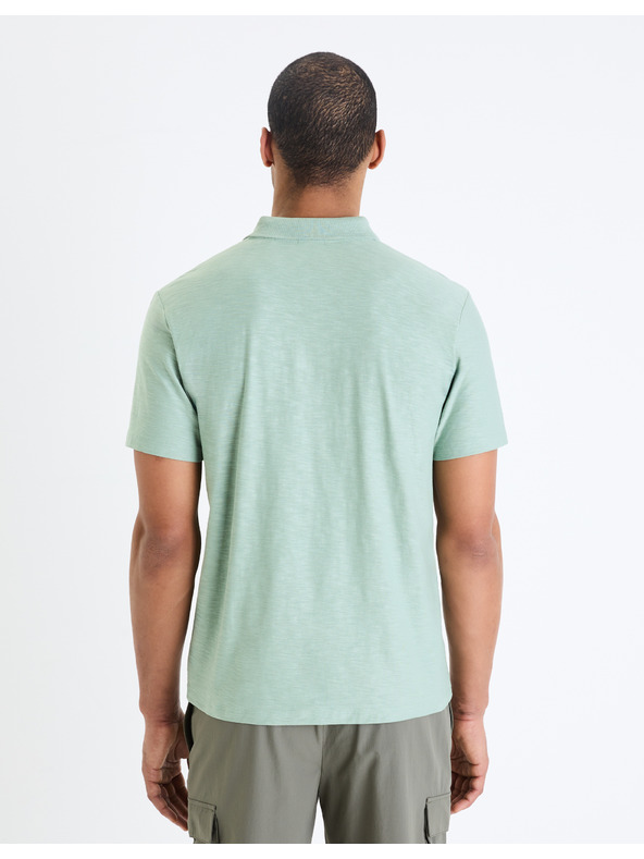 Celio Svetlomodra moška osnovna polo majica Celio Feflame