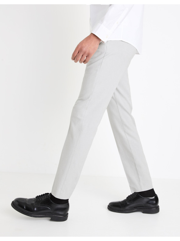 Celio Svetlo sive moške hlače chino Celio Gosi