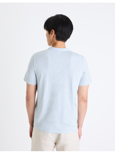 Celio Svetlo modra moška majica Celio henley Cegeti