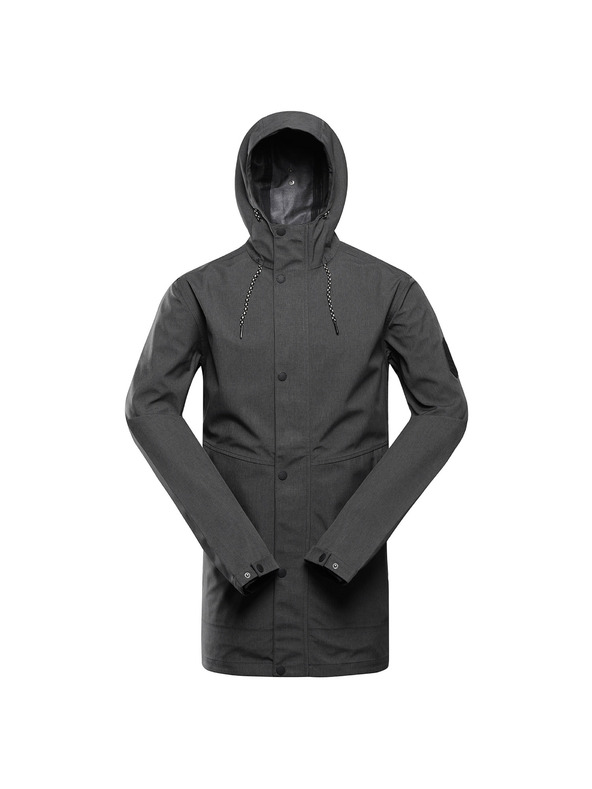 ALPINE PRO Moški sivi plašč z membrano PTX ALPINE PRO Perfet
