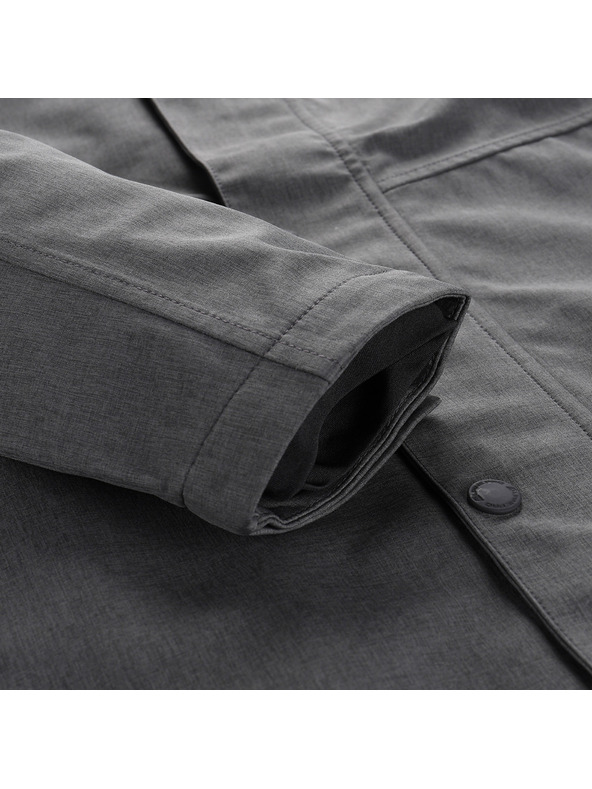 ALPINE PRO Moški sivi plašč z membrano PTX ALPINE PRO Perfet