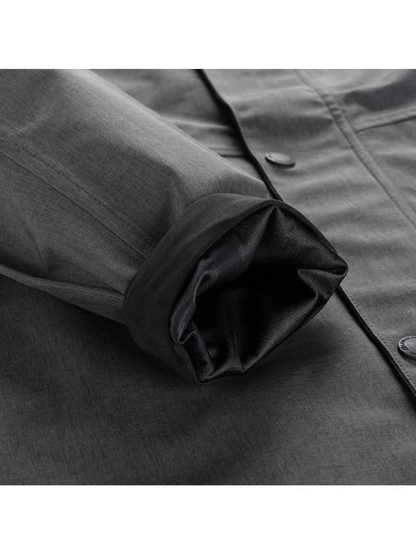 ALPINE PRO Moški sivi plašč z membrano PTX ALPINE PRO Perfet