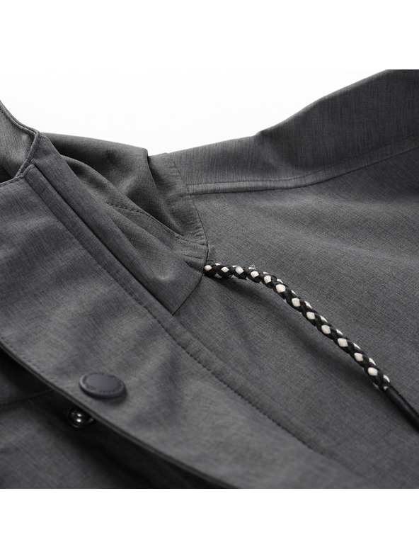 ALPINE PRO Moški sivi plašč z membrano PTX ALPINE PRO Perfet