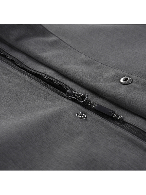 ALPINE PRO Moški sivi plašč z membrano PTX ALPINE PRO Perfet