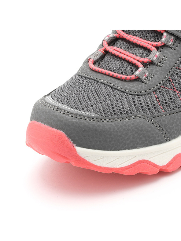 ALPINE PRO Roza in sive otroške športne copate ALPINE PRO MORELO
