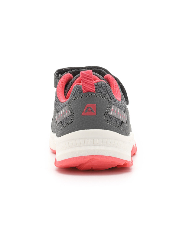 ALPINE PRO Roza in sive otroške športne copate ALPINE PRO MORELO