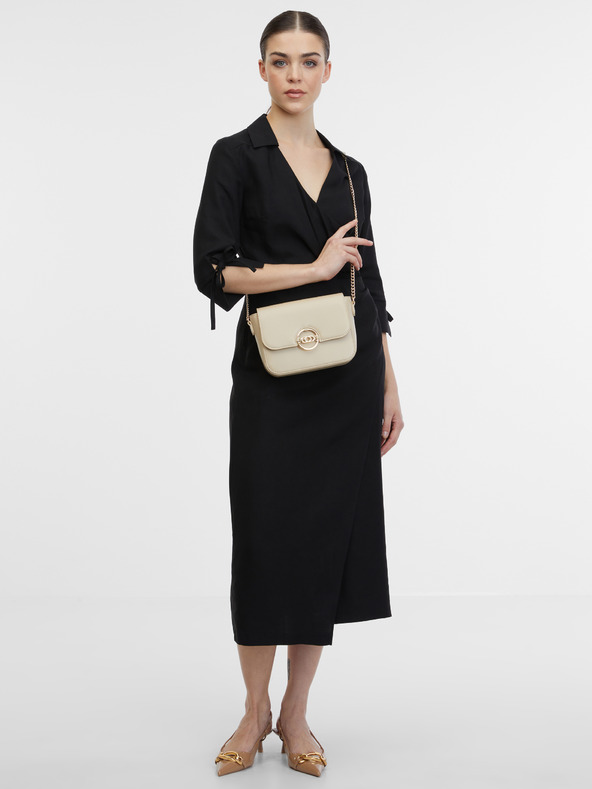 Orsay Črna ženska ovita obleka ORSAY