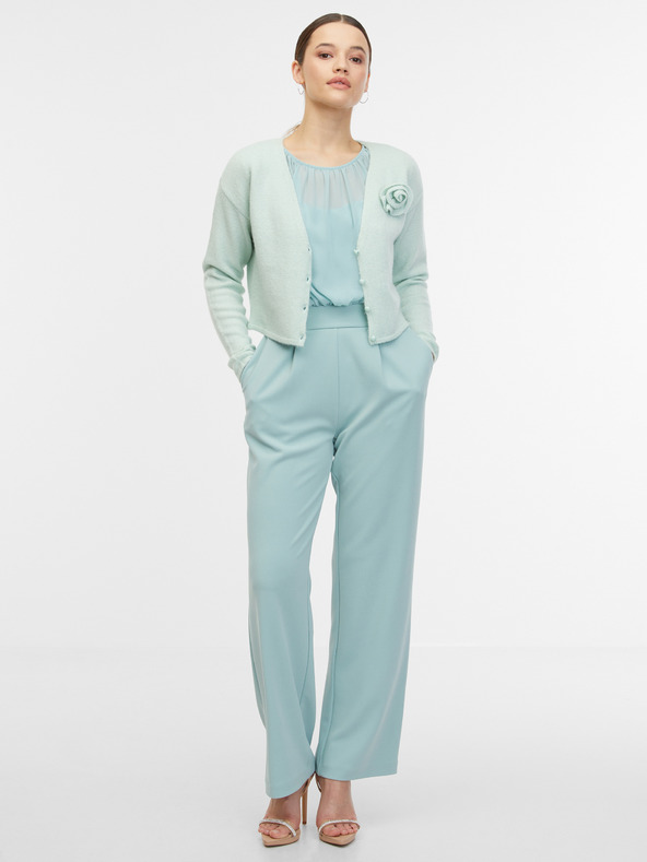 Orsay Menthol ženska jopica z mešanico volne ORSAY