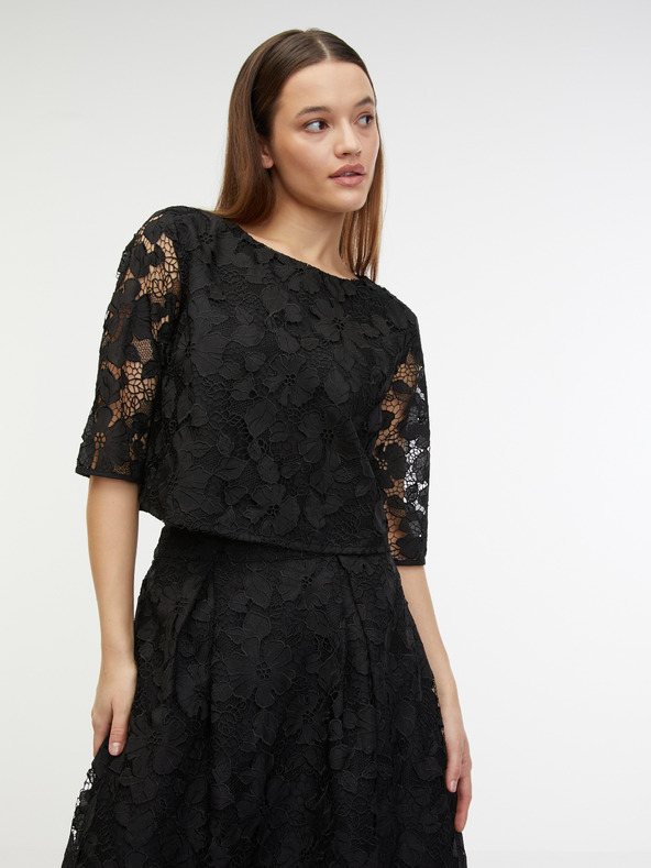 Orsay Črna ženska čipkasta midi krila ORSAY
