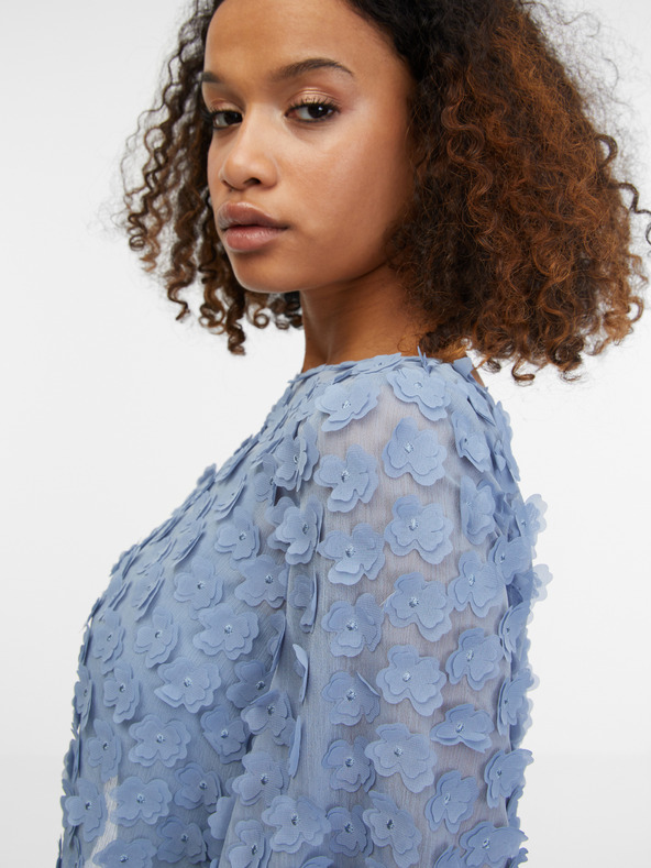 Orsay svetlo modra ženska cvetlična bluza ORSAY