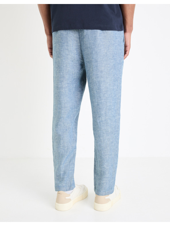 Celio Modre moške hlače s platnom Celio Dolinus
