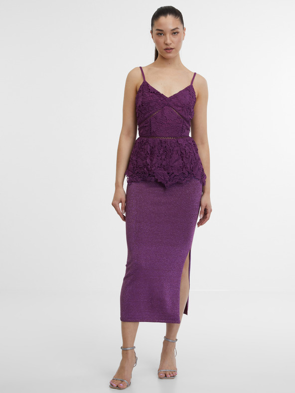 Orsay Vijoličen ženski čipkasti top ORSAY