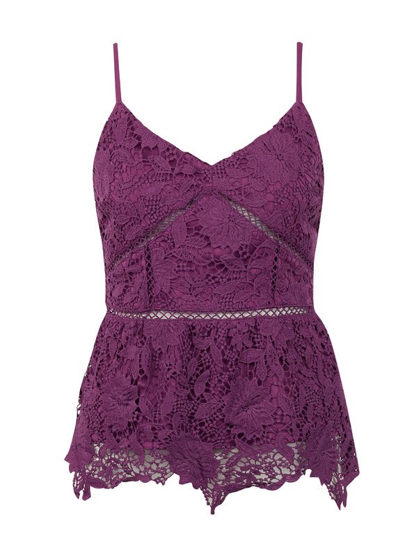 Orsay Vijoličen ženski čipkasti top ORSAY