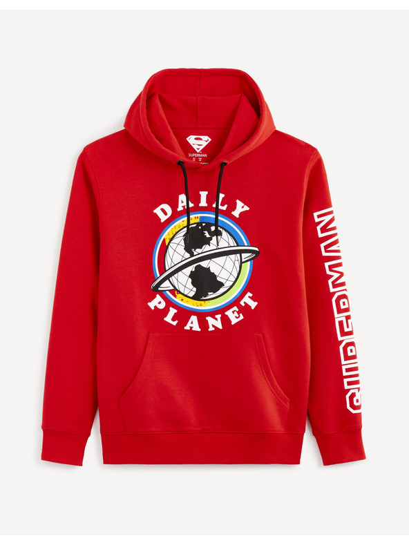 Celio Rdeča moška majica s potiskom Celio Lvemansw