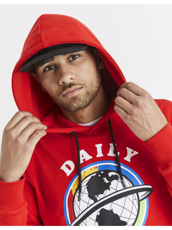 Celio Rdeča moška majica s potiskom Celio Lvemansw