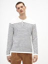 Celio Modro-bel moški črtast pulover Celio