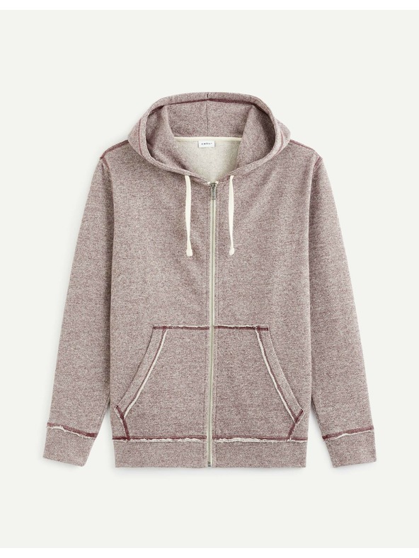 Celio Burgundska moška kapuca s kapuco Celio