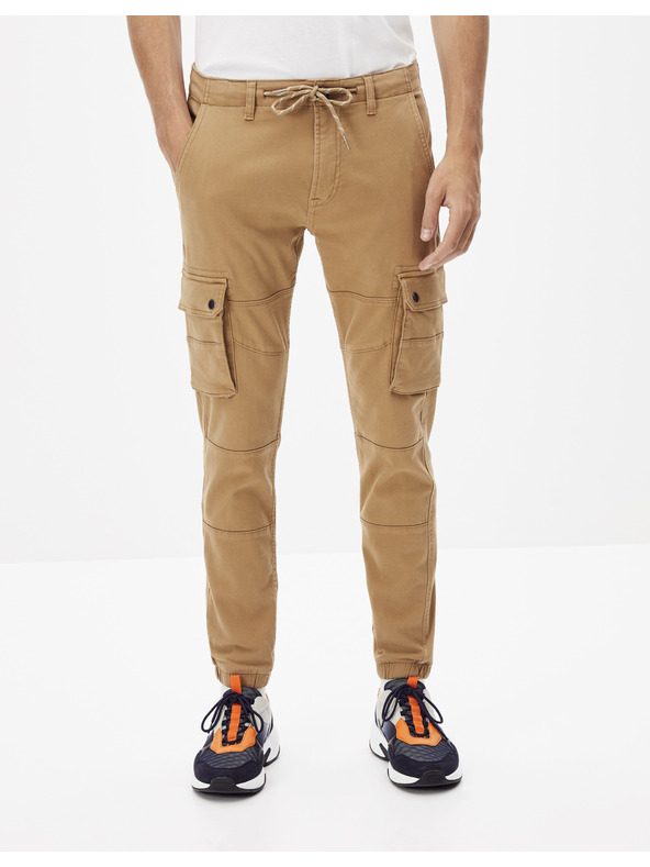 Celio Bež hlače Celio Nolyte