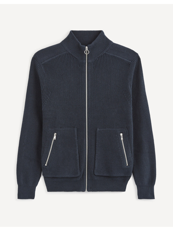 Celio Temno modra osnovna jopa Celio Vezipper