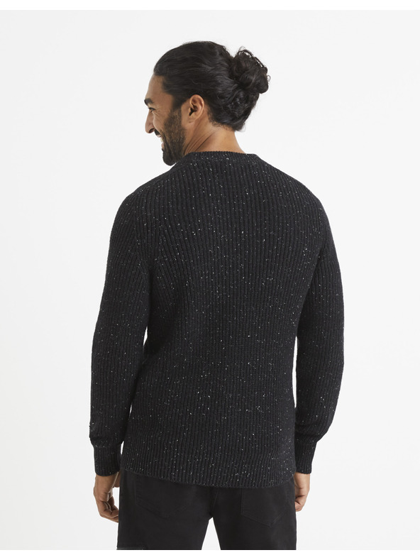 Celio Črn moški pulover Celio