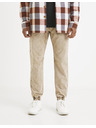 Celio Bež moške črtaste hlače Celio